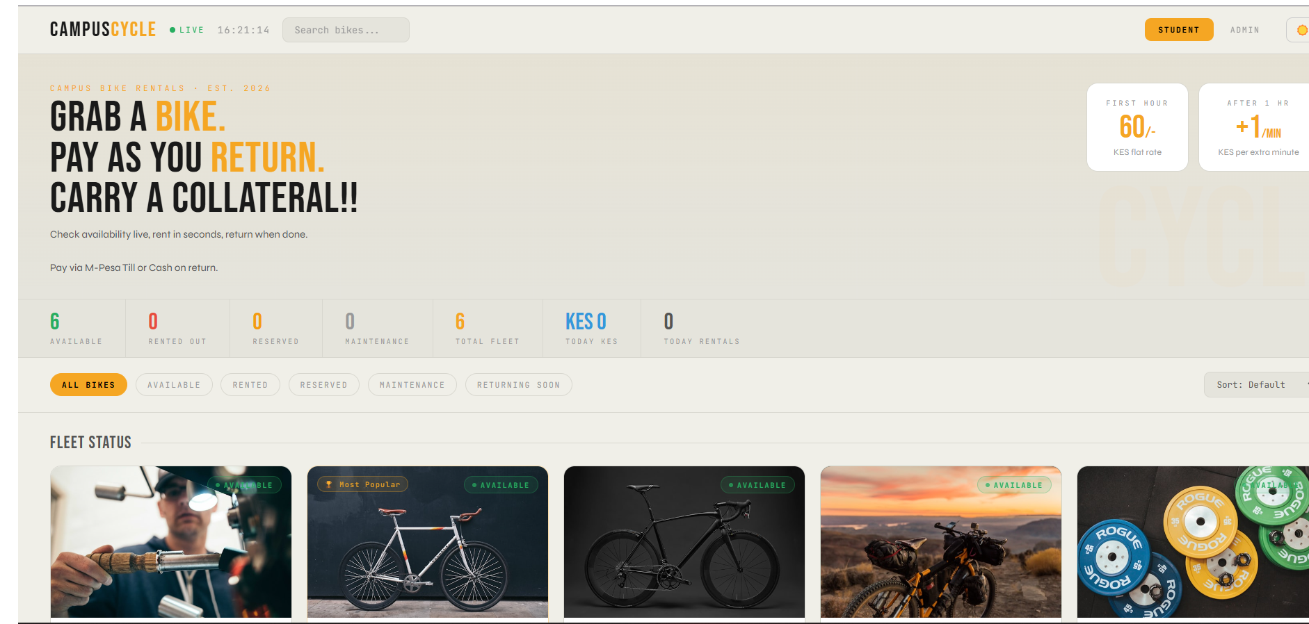 CampusCycle project preview